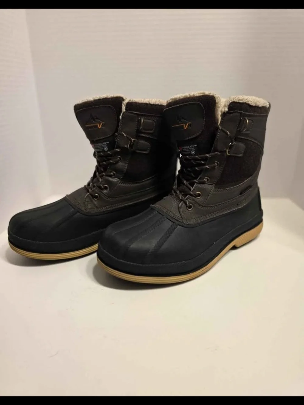 Nortiv8 Men's Avenue Waterproof Winter Duck Snow Boots - Size 9.5